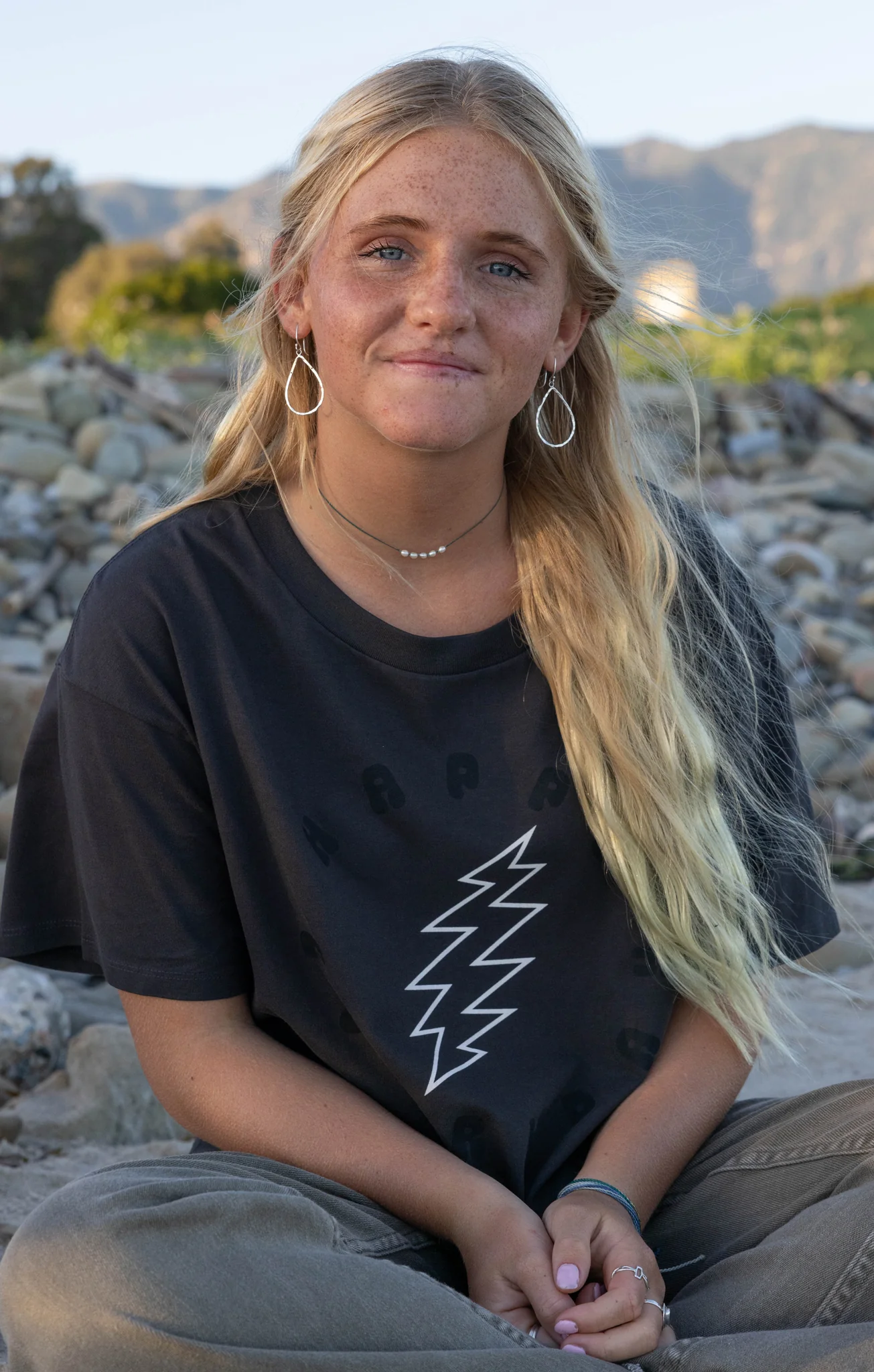 Womens Happy 24/7 Tee
