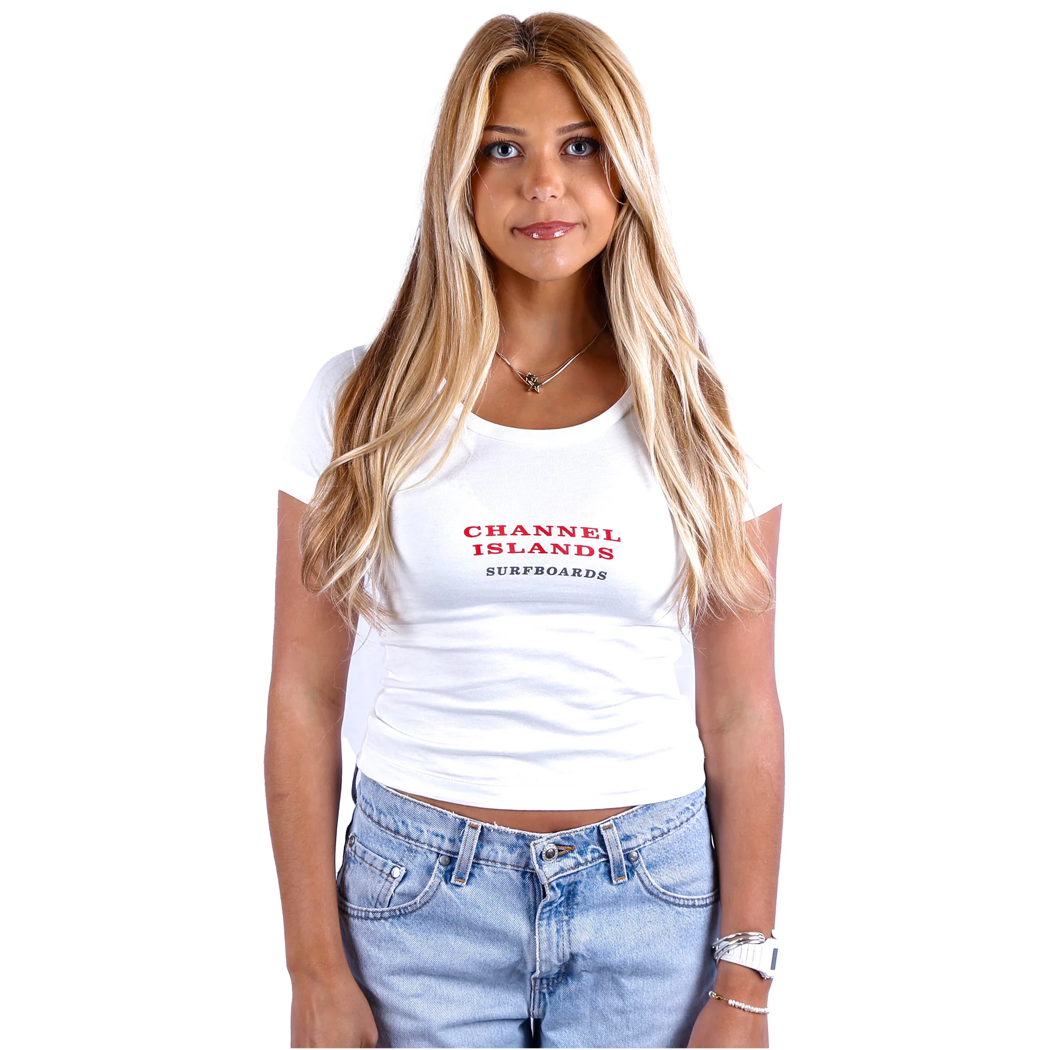 Womens Simple Baby Crop Tee - Image 2
